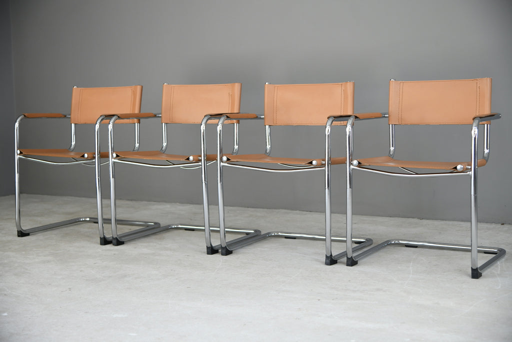 4 x S34 Mart Stam Style Cantilever Dining Chairs