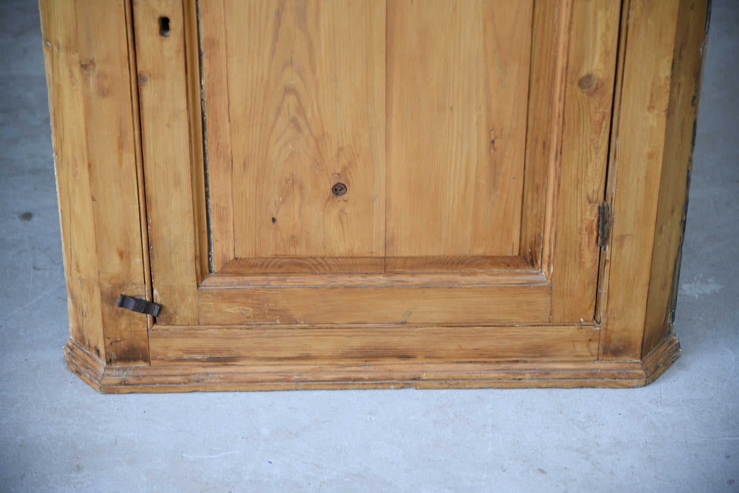 Rustic Pine Corner Cupboard