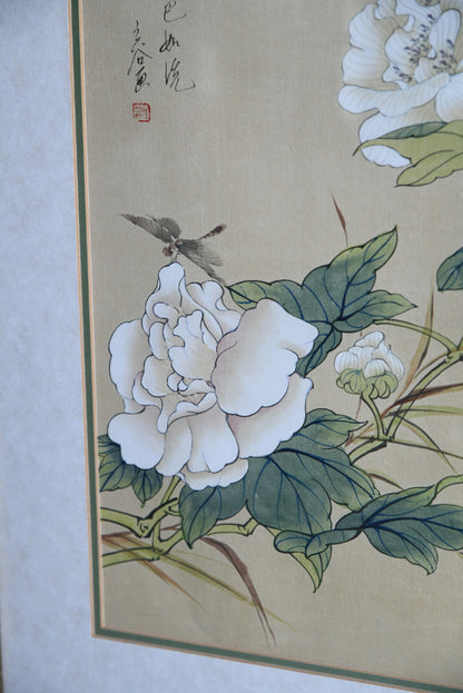 3 x Chinese Botanical Watercolours