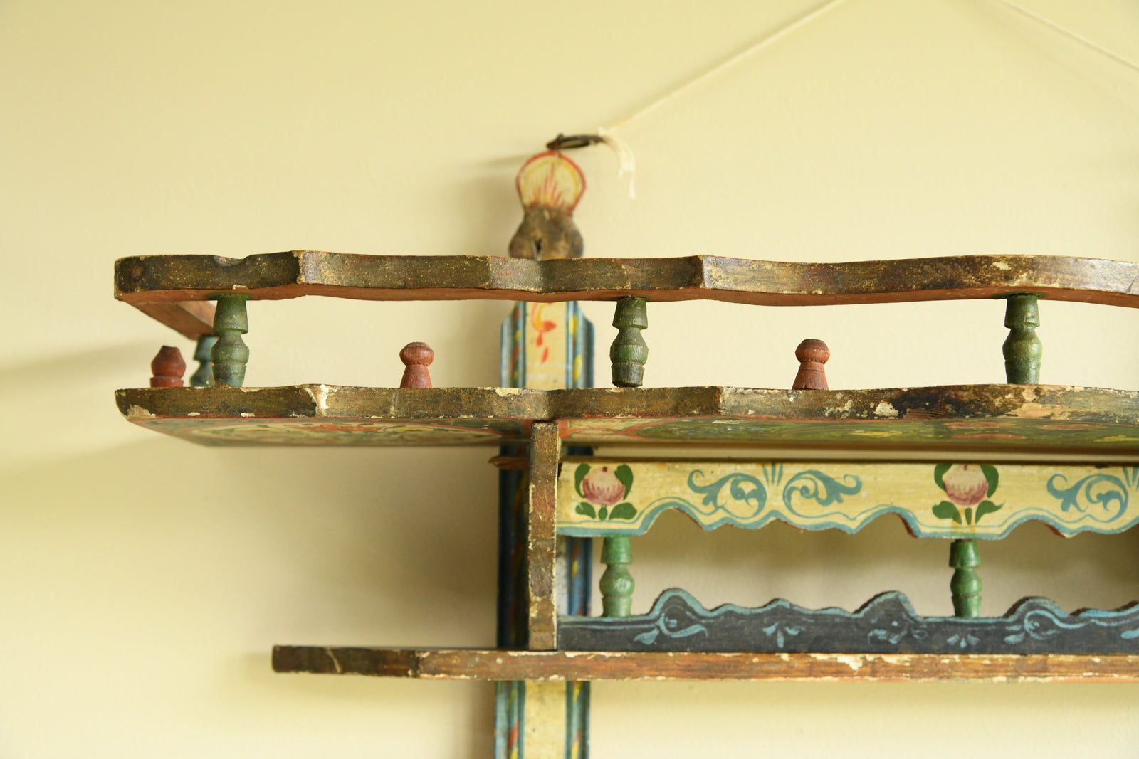 Painted Folk Eastern European Small Wall Shelves