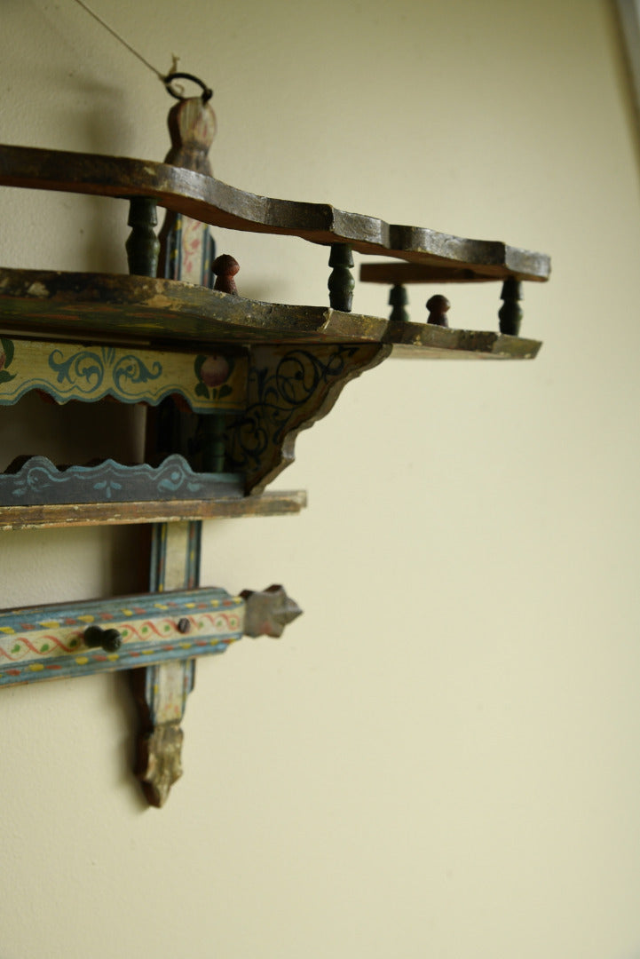 Painted Folk Eastern European Small Wall Shelves