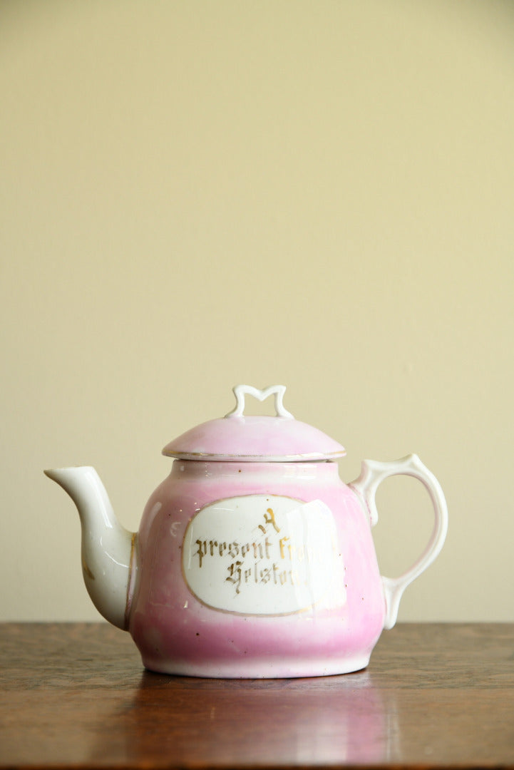 Cornish Souvenir China - A present from Helston Teapot