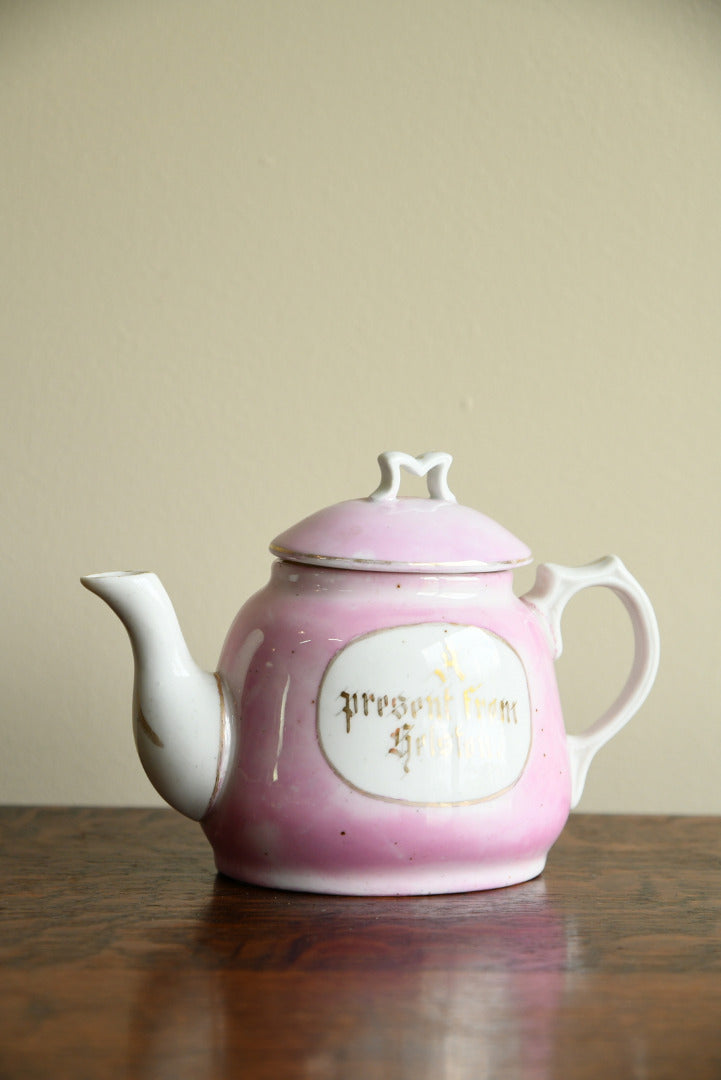Cornish Souvenir China - A present from Helston Teapot