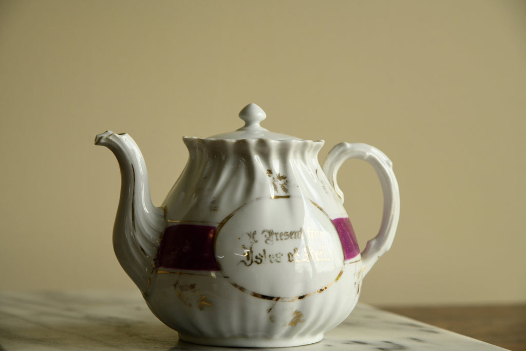 Vintage Souvenir China - A Present From The Isle of Scilly Teapot