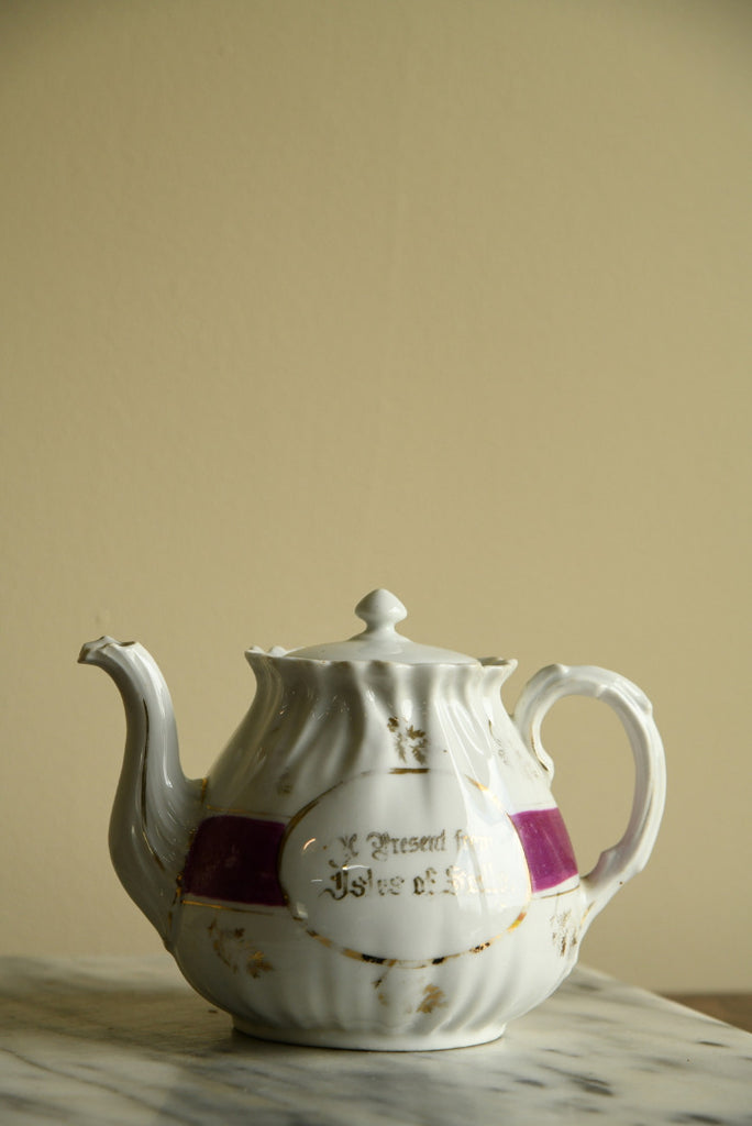Vintage Souvenir China - A Present From The Isle of Scilly Teapot