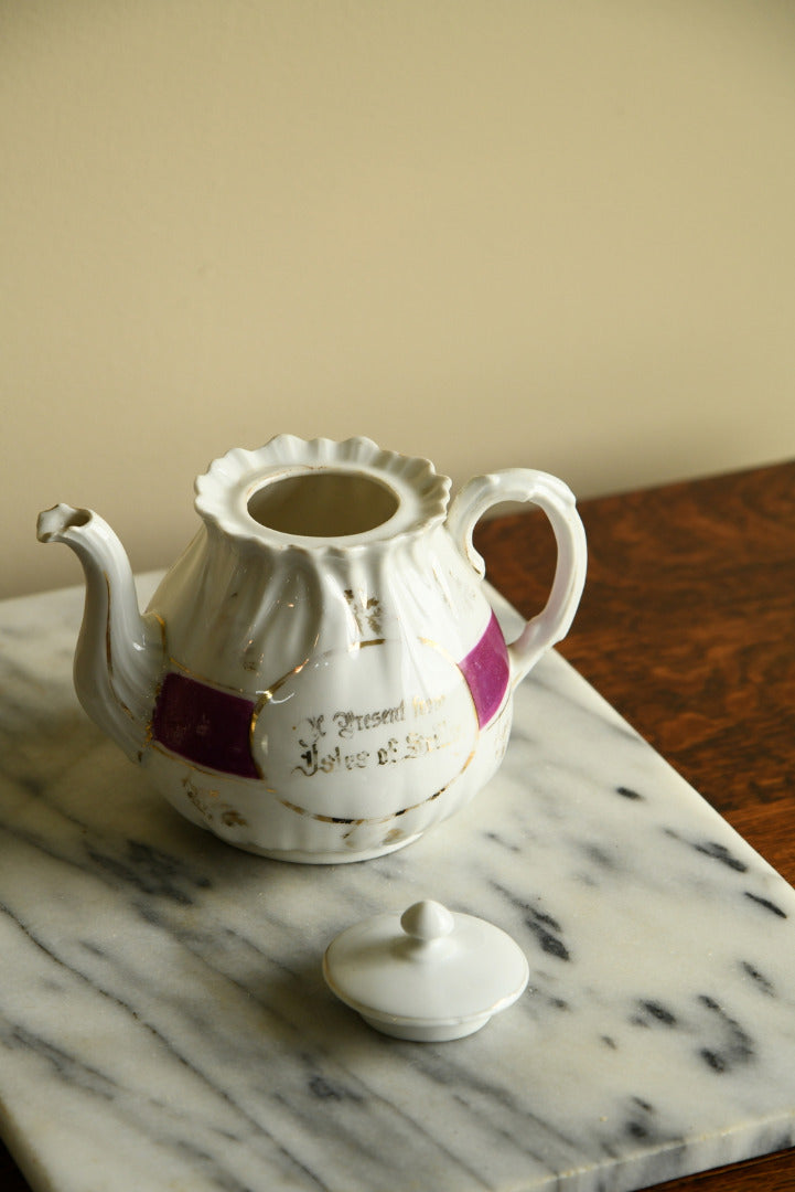 Vintage Souvenir China - A Present From The Isle of Scilly Teapot