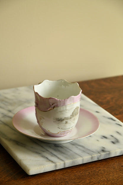 Vintage Souvenir China - The Promenade Penzance Cup Saucer