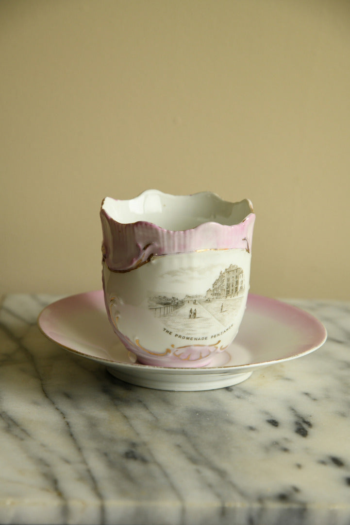 Vintage Souvenir China - The Promenade Penzance Cup Saucer