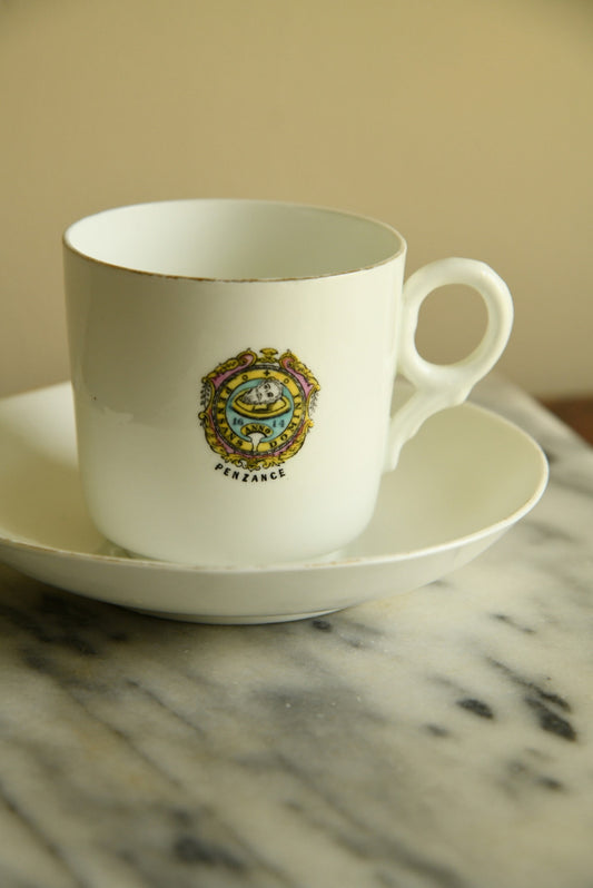 Cornish China - Penzance Crest Cup Saucer