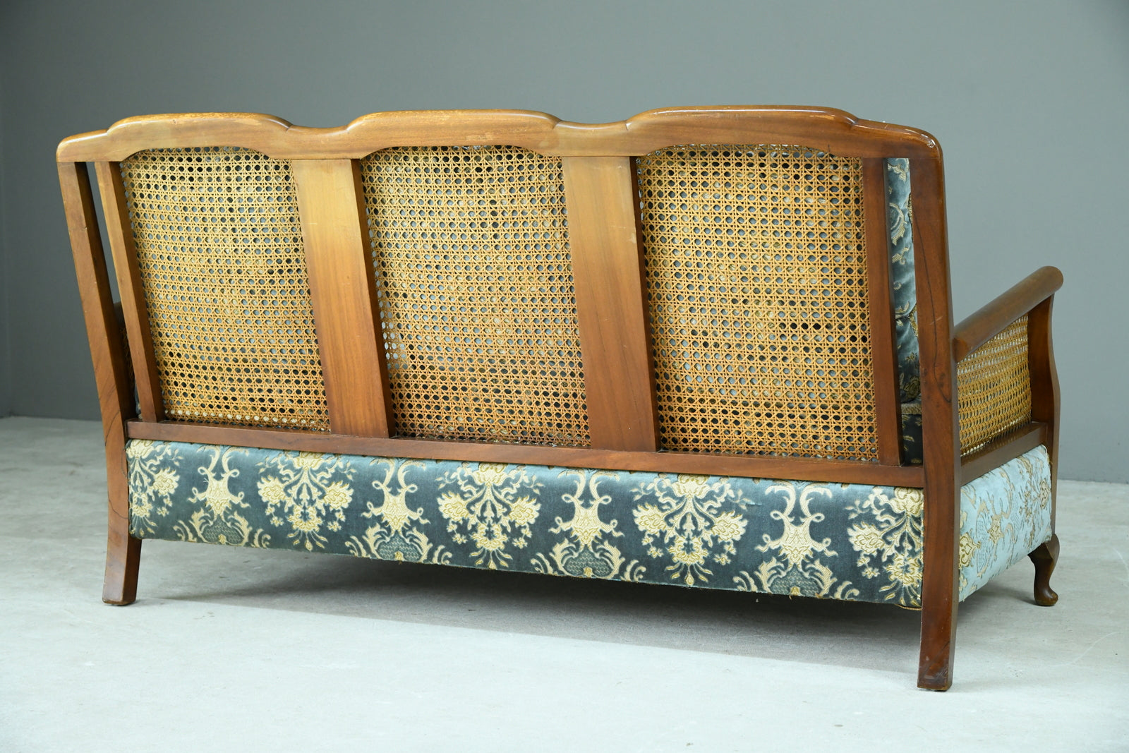 Vintage Bergere Cane Sofa Kernow Furniture