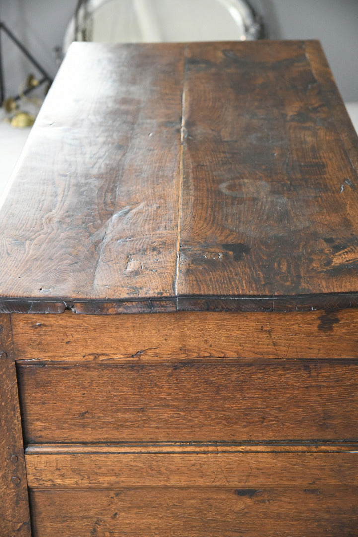 Early 18th Century Oak Mule Chest