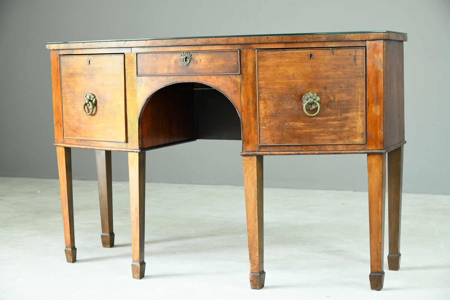 Antique Bow Front Sideboard