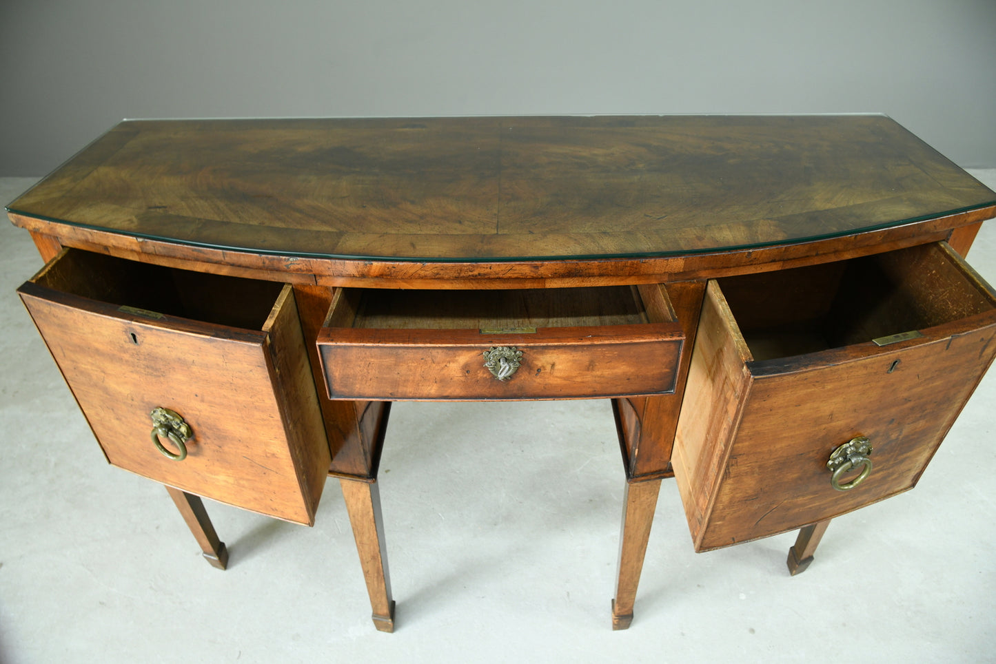 Antique Bow Front Sideboard