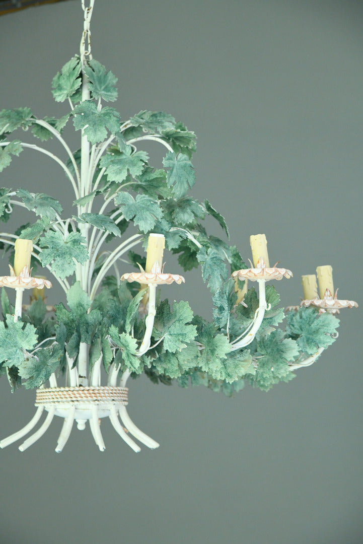 Large 12 Branch Toleware Style Chandelier