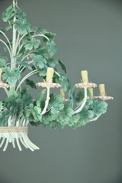 Large 12 Branch Toleware Style Chandelier