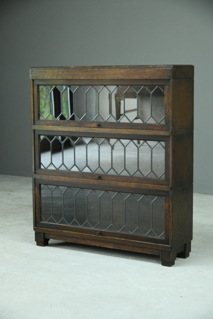 Globe Wernicke Lead Glazed Sectional Bookcase