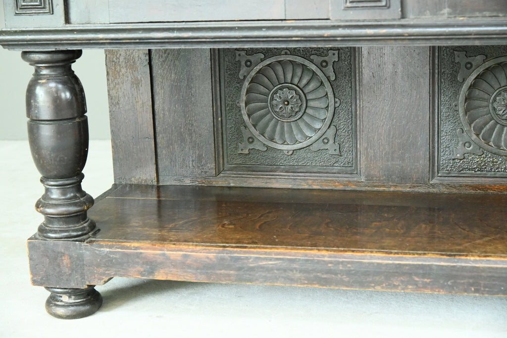 Antique Large Dark Oak Cupboard