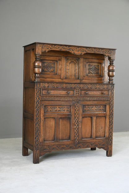 Dwarf Oak Court Cupboard