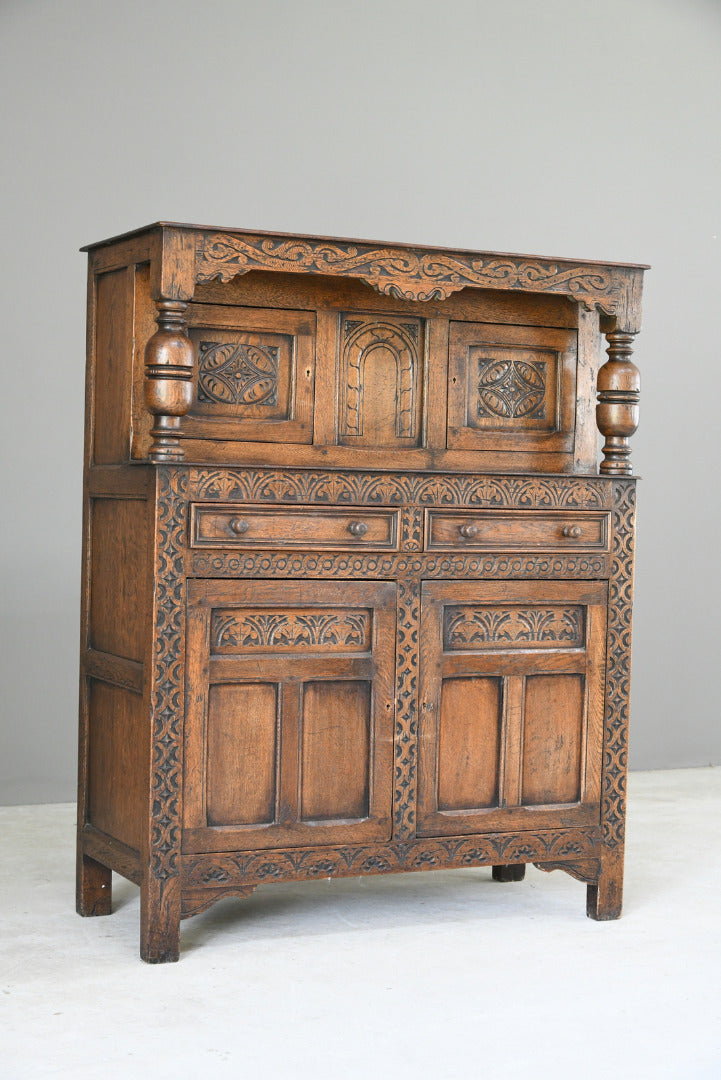 Dwarf Oak Court Cupboard