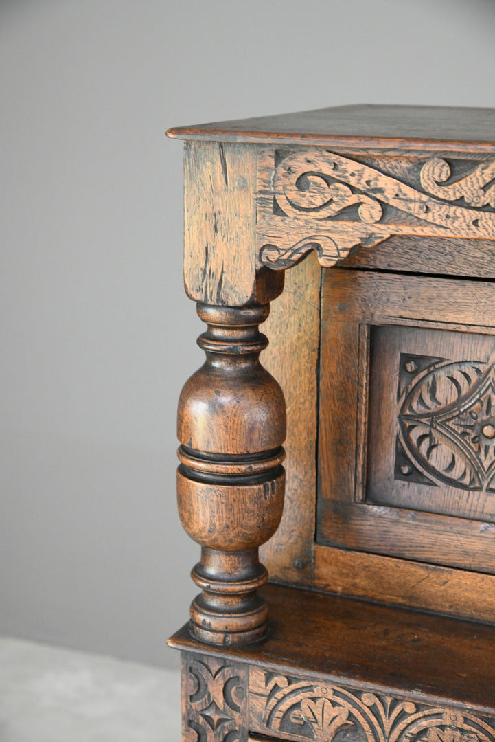 Dwarf Oak Court Cupboard