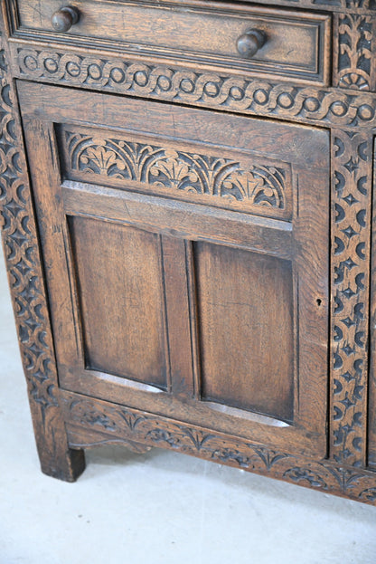 Dwarf Oak Court Cupboard