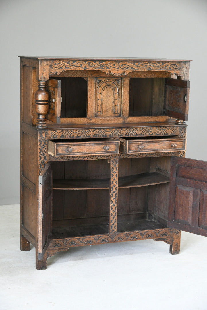 Dwarf Oak Court Cupboard