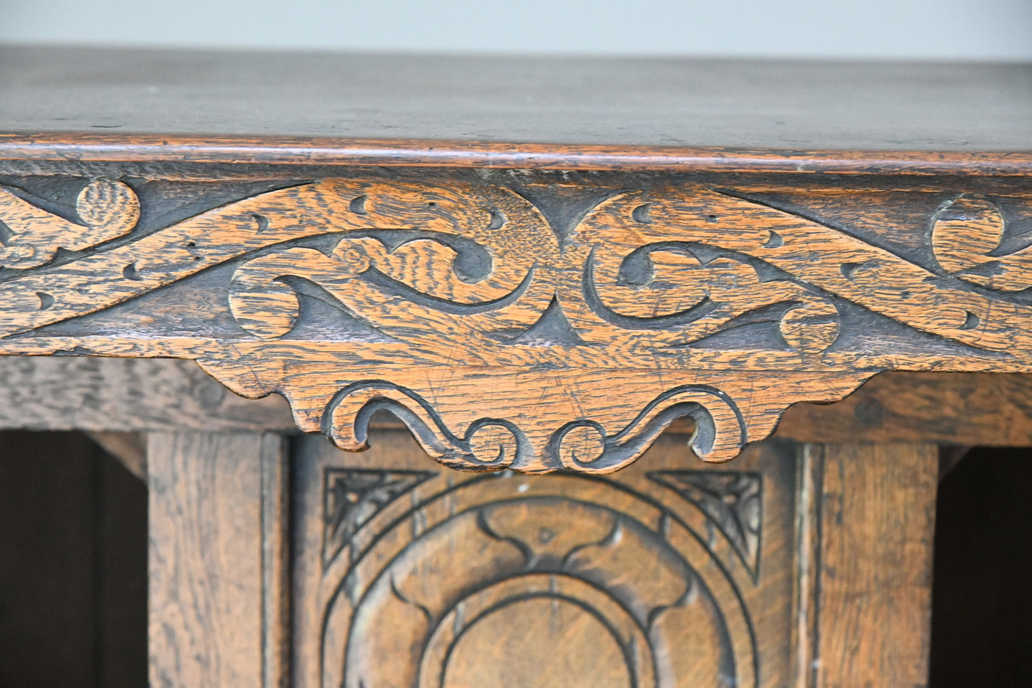 Dwarf Oak Court Cupboard