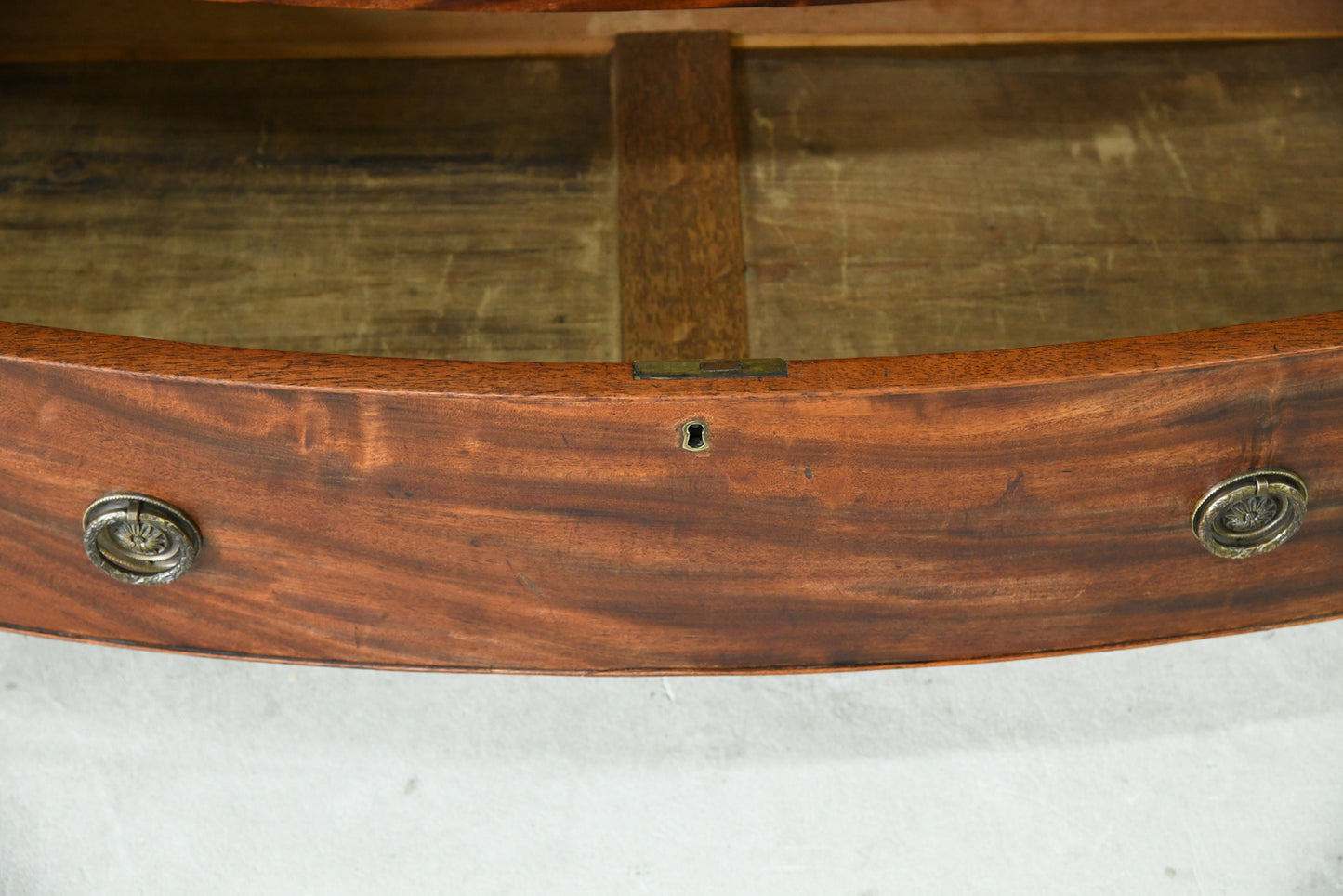 Antique Mahogany Bow Front Chest of Drawers