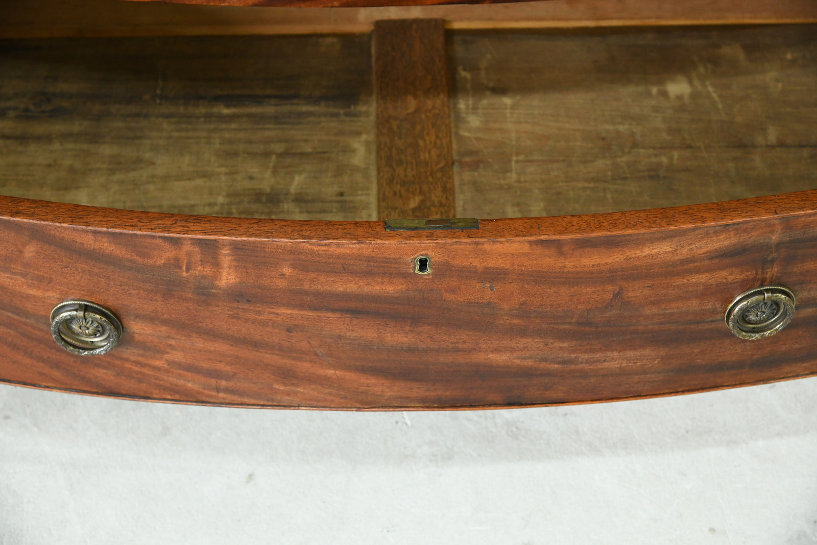 Antique Mahogany Bow Front Chest of Drawers