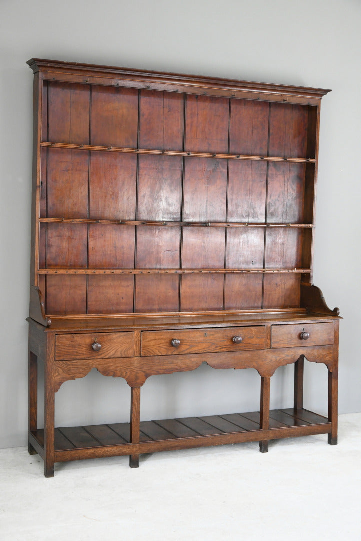 Antique Oak & Pine Country Kitchen Dresser