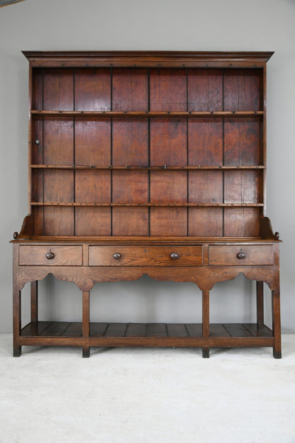 Antique Oak & Pine Country Kitchen Dresser