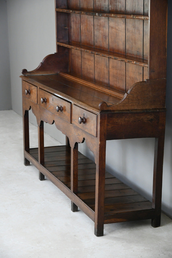 Antique Oak & Pine Country Kitchen Dresser