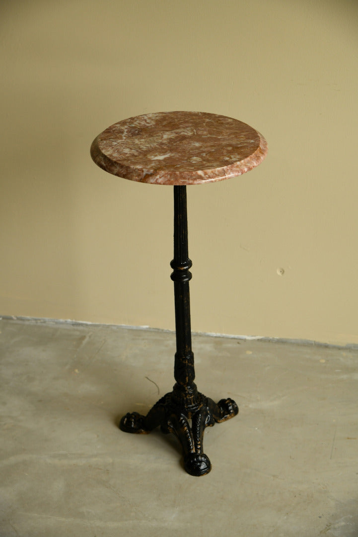 Small Marble & Cast Iron Table