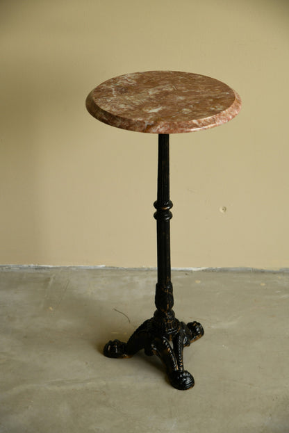 Small Marble & Cast Iron Table