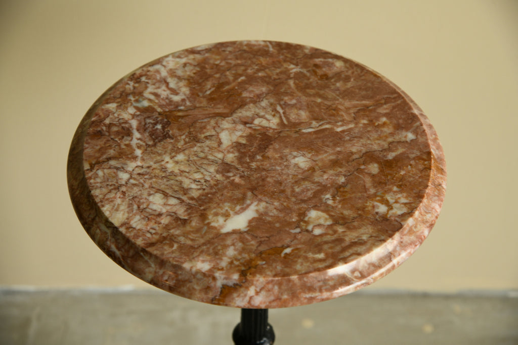 Small Marble & Cast Iron Table