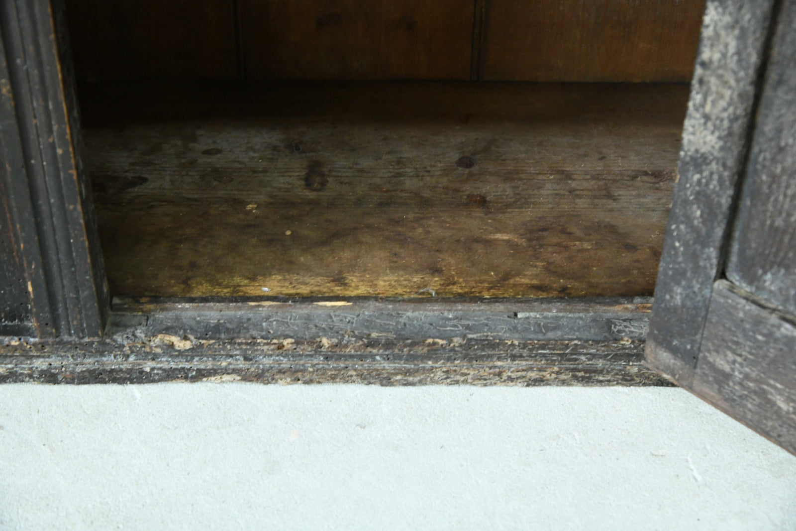 Small Carved Oak Cupboard