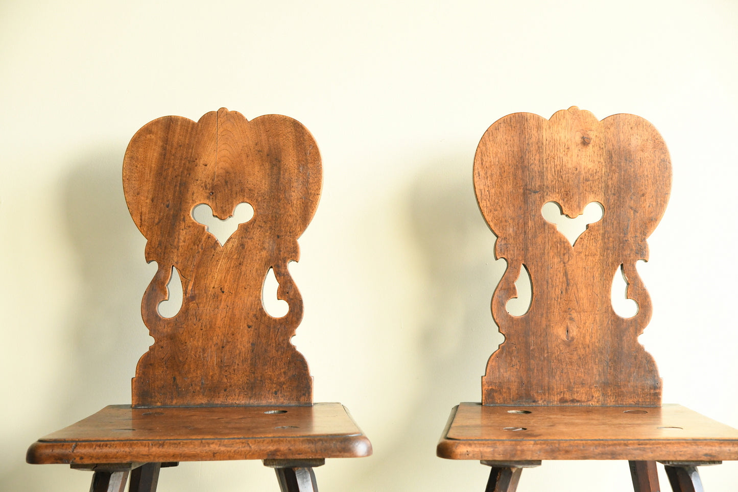 Pair European Kitchen Chairs