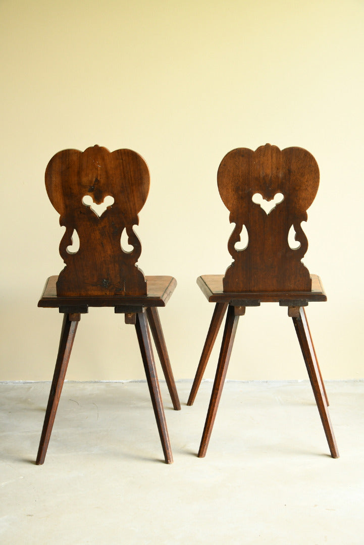 Pair European Kitchen Chairs