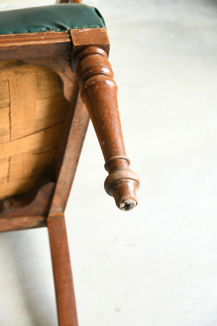 Antique Early 20th Century Edwardian Desk Office Side Hall Chair