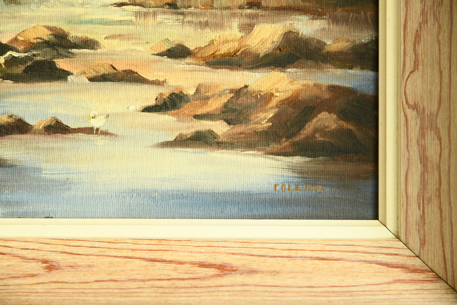 Seascape Oil On Board Painting