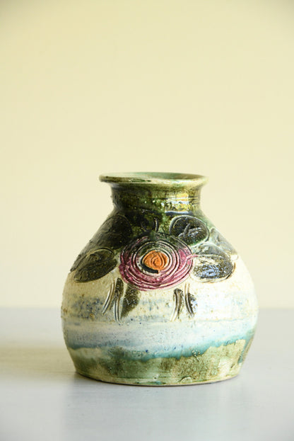 Floral Glazed Vase