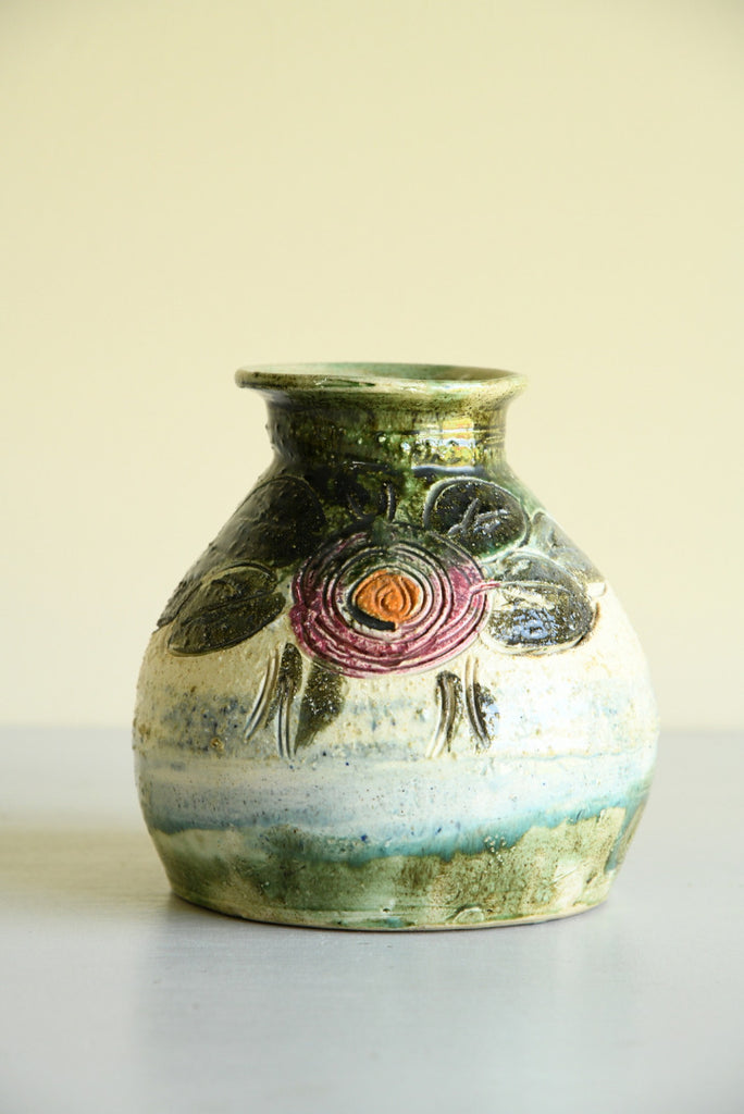 Floral Glazed Vase