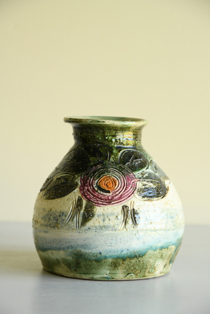 Floral Glazed Vase