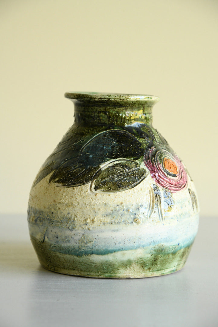 Floral Glazed Vase