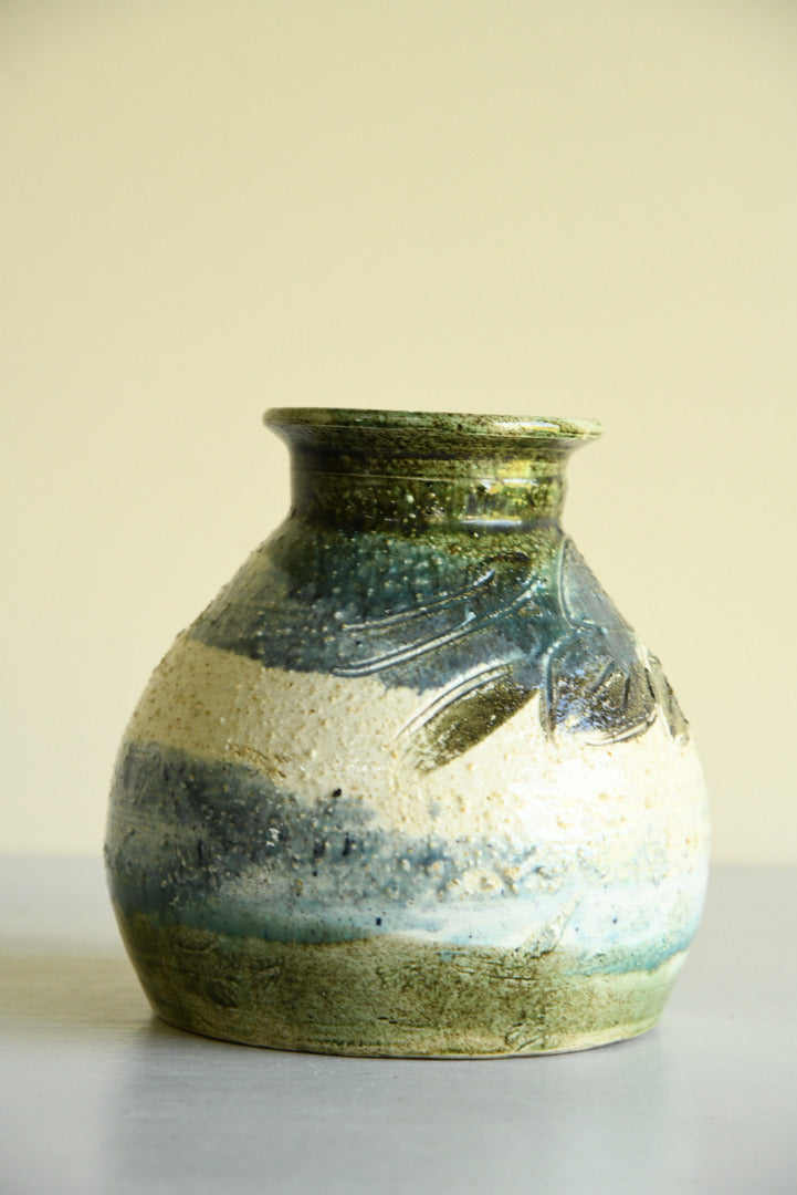 Floral Glazed Vase