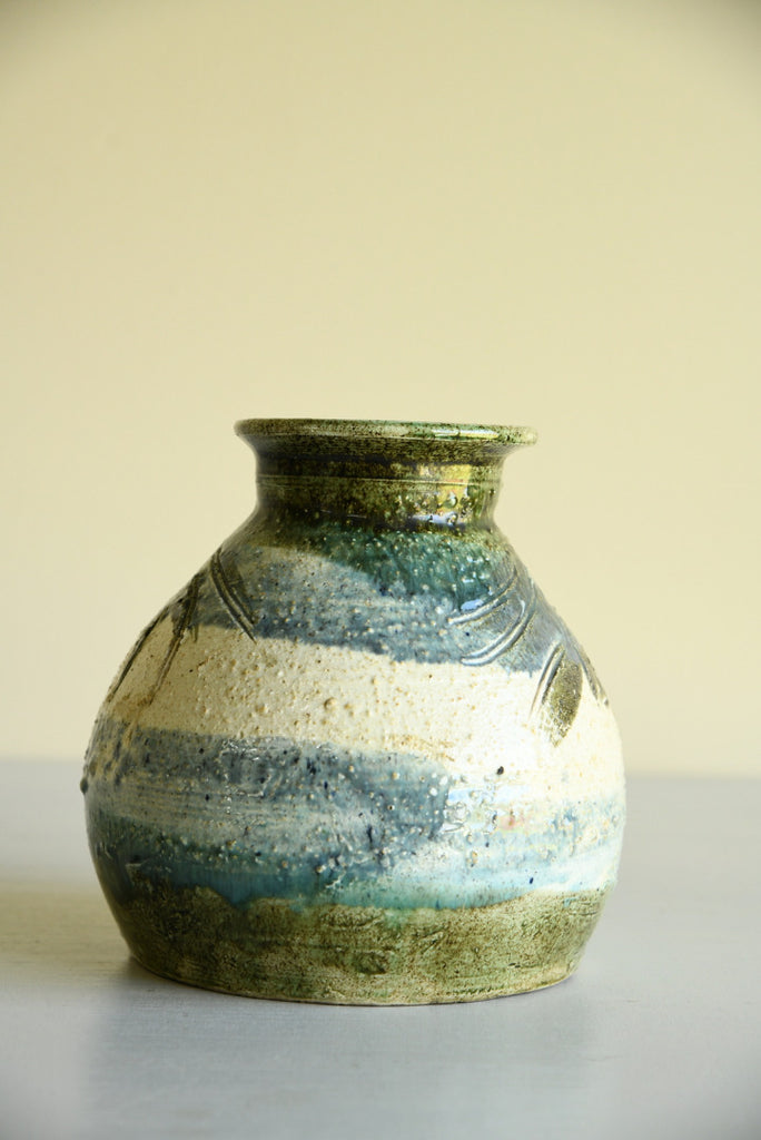 Floral Glazed Vase