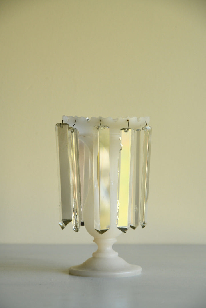 Single White Glass Lustre