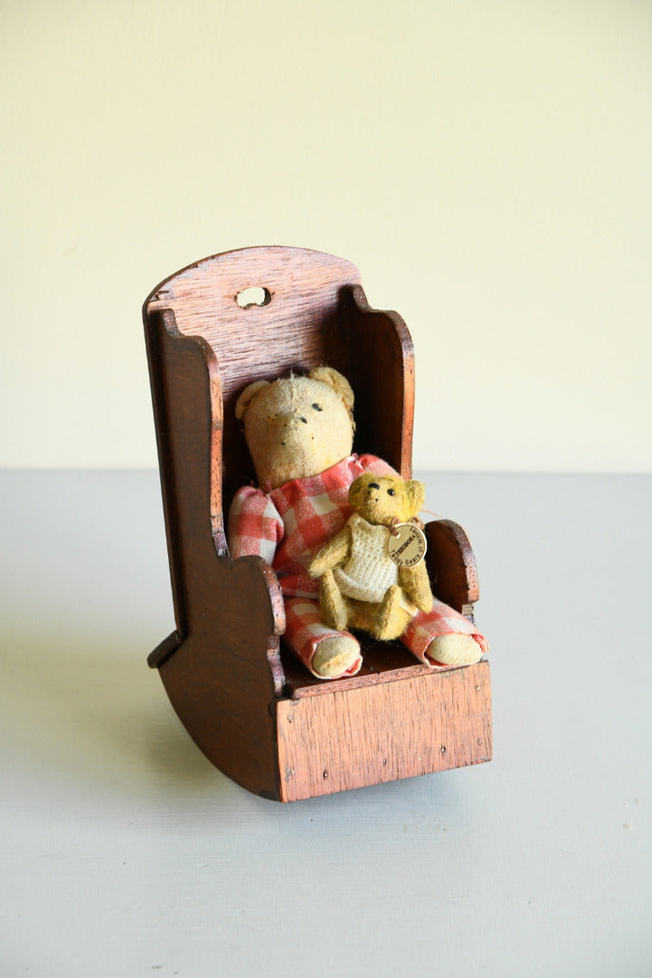 Vintage Teddies & Chair