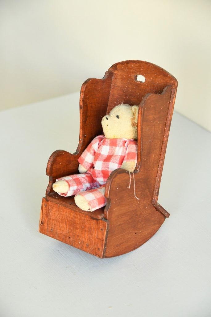 Vintage Teddies & Chair