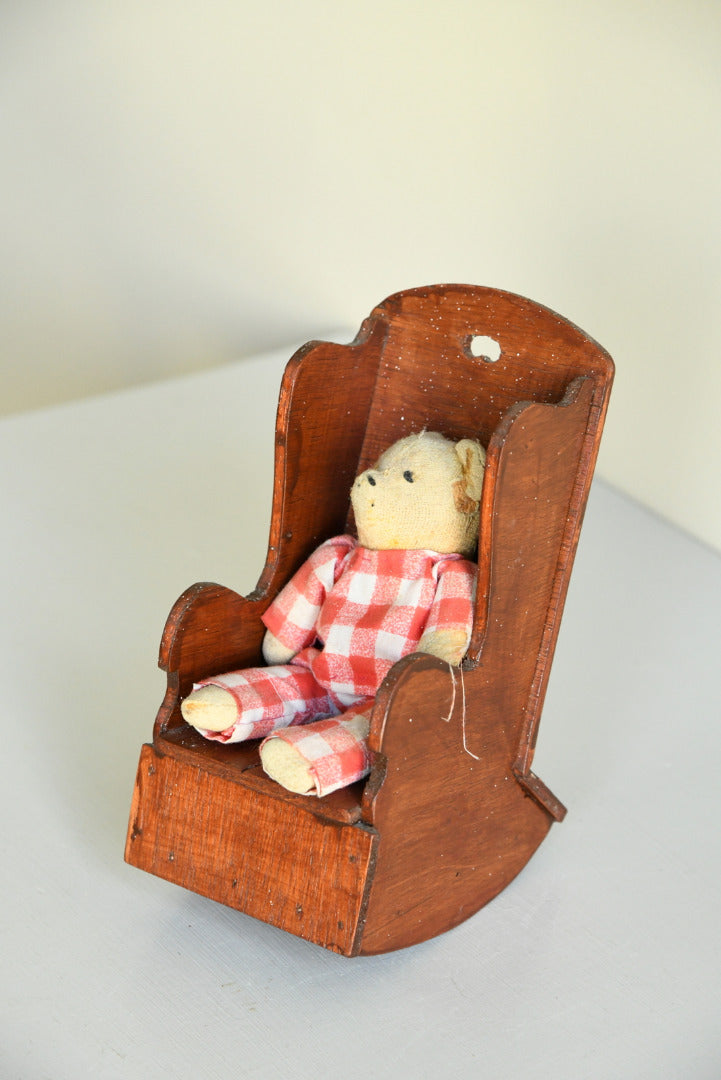 Vintage Teddies & Chair